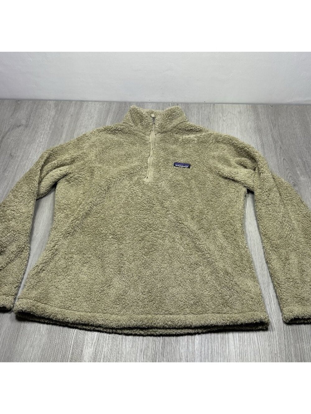 Patagonia Los Gatos Quarter Zip Pullover Sweater Cream Women’s Size Large